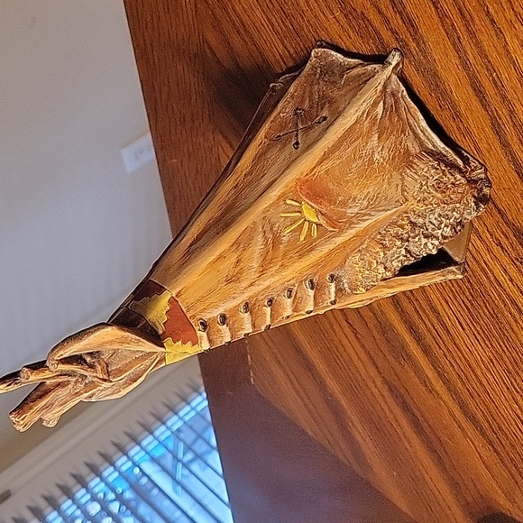 Southwest Native American Ceramic Teepee / Rattlesnake Figurine Decor Lot - Picture 4 of 10